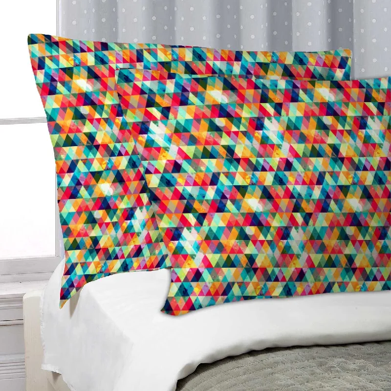 ArtzFolio Grunge Triangle D1 Pillow Cover Case