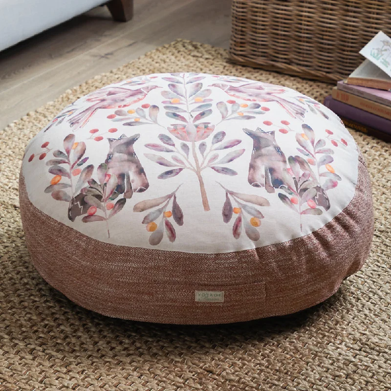 Otsu Printed Floor Cushion Mulberry