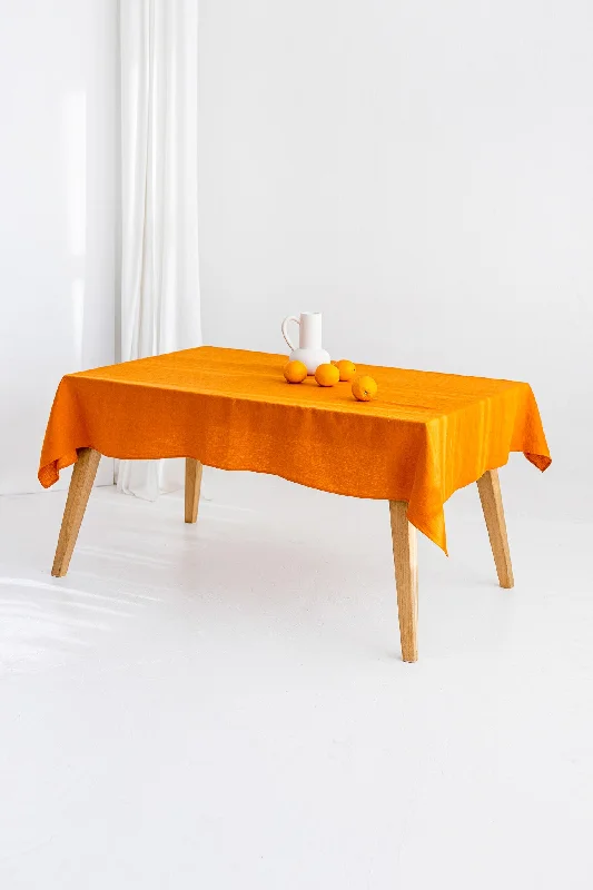 Mustard Linen Tablecloth