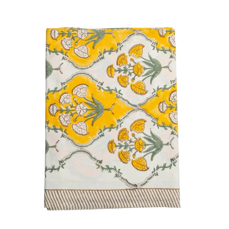 Sunny Days Cabana Printed Floral Tablecloth