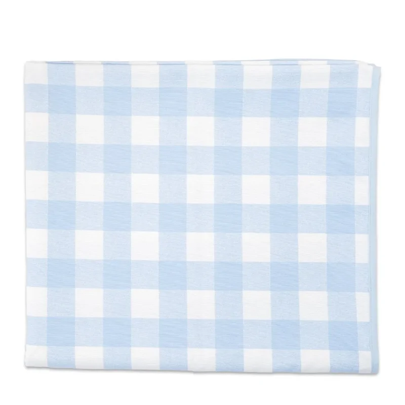 Classic Blue Gingham Tablecloth