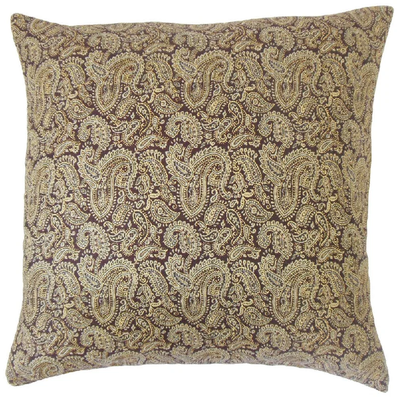 Laraib Paisley Euro Sham Brown