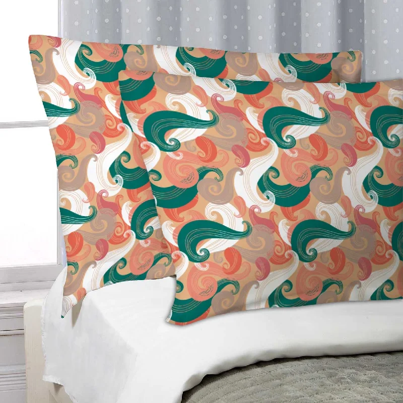 ArtzFolio Colorful Wave Pillow Cover Case