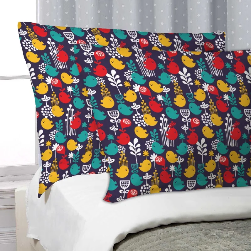 ArtzFolio Cartoon Birds Pillow Cover Case