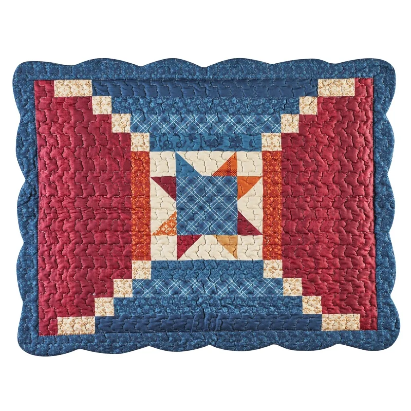 Classic Geometric Country Star Patchwork Pillow Sham