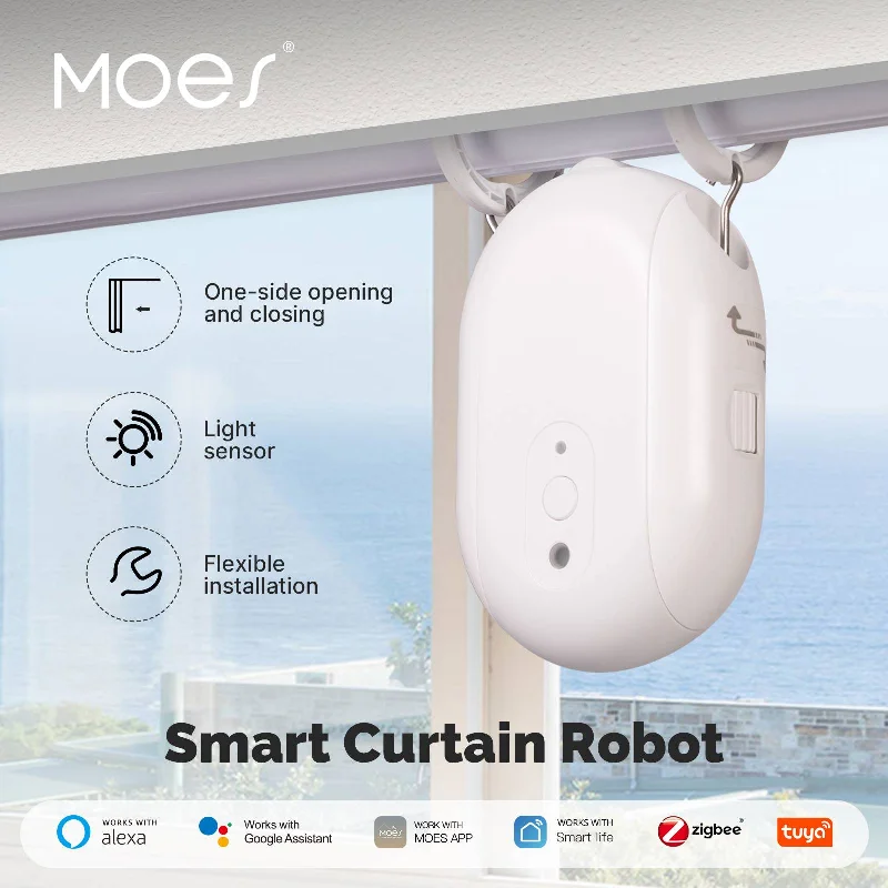 Smart Electric Curtain Robot Timing Auto Opener Closer App Remote Control