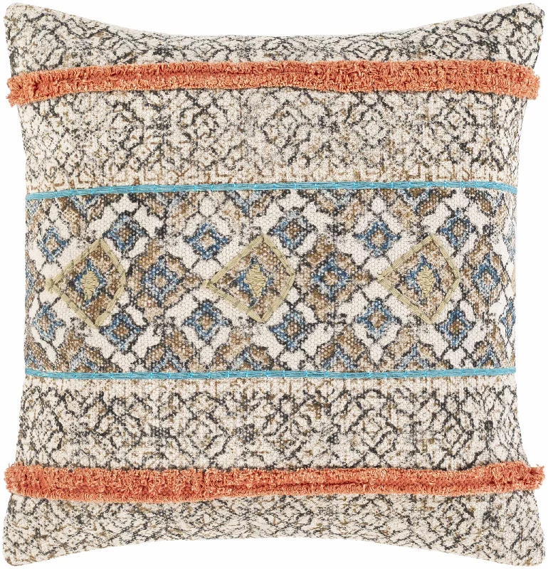 Amigo Boho Geometric Orange Accent Pillow