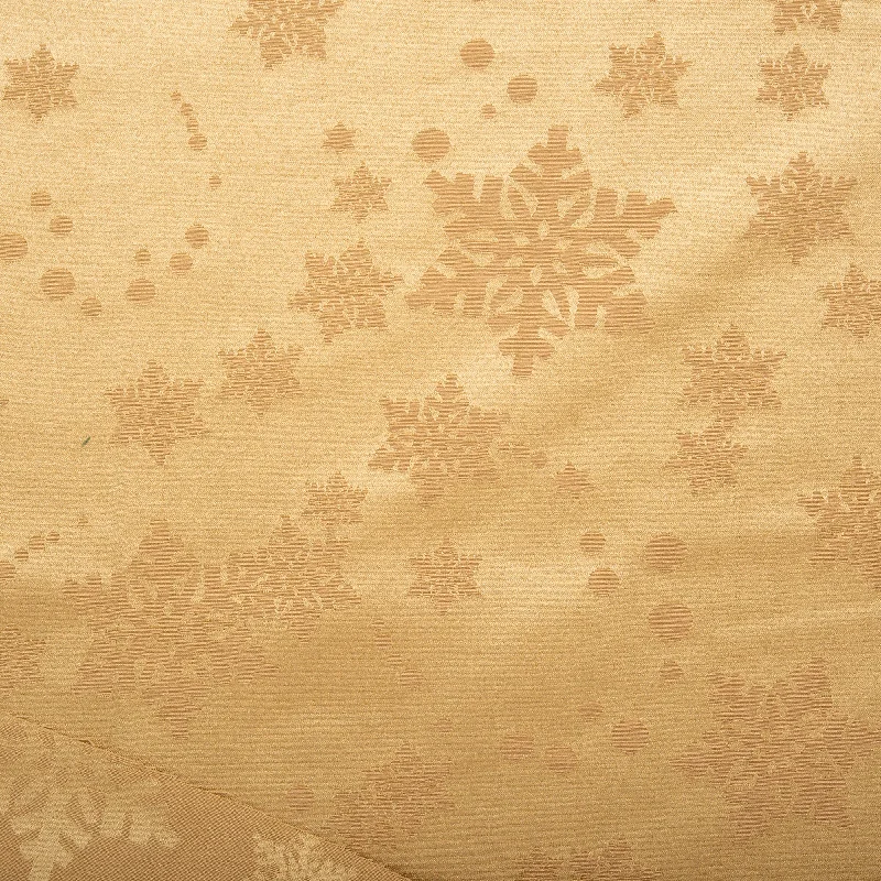 Christmas Jacquard Tabling - Snowflake - Gold