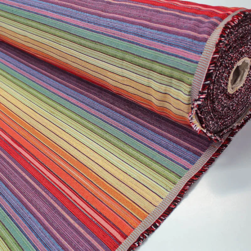 Rainbow Stripe Home Furnishing Tapestry Fabric