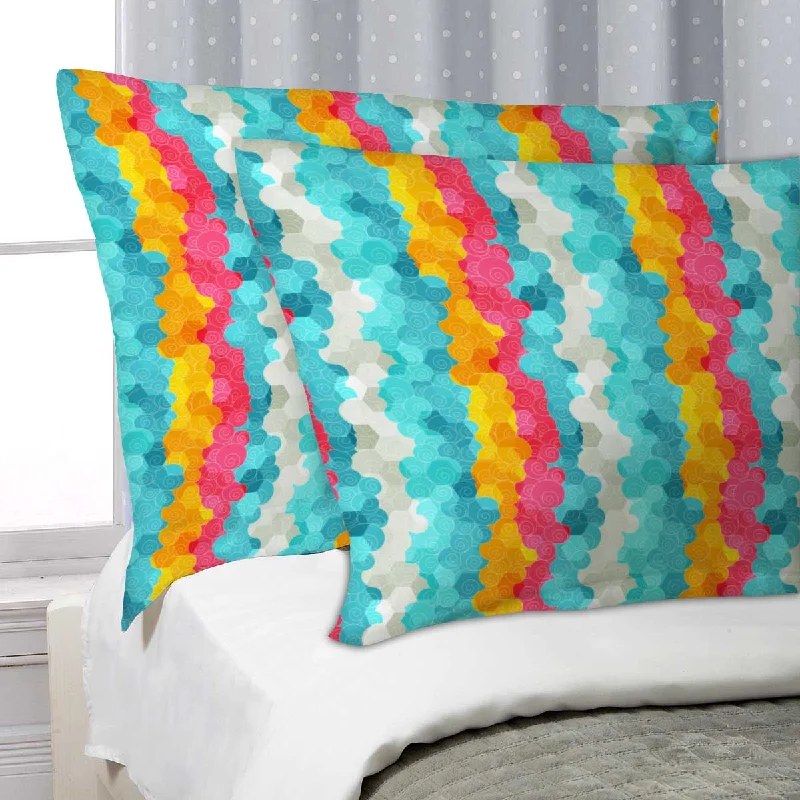 ArtzFolio Color Circle Pillow Cover Case