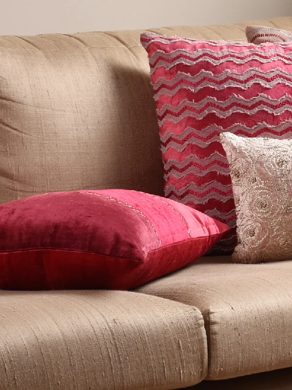 Colour Block Cushion Cover (Berries)