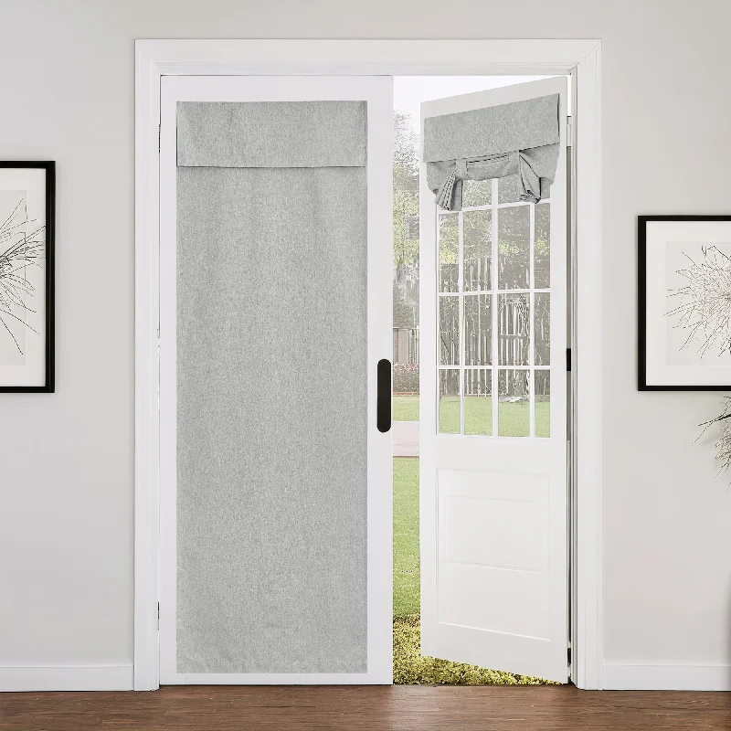 Costom Faux Linen Room Darkening Door Curtain | OEKO-TEX®