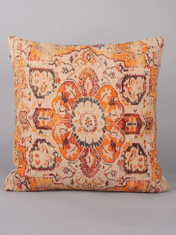 FLORAL  - DIGITAL PRINTED SQUARE CUSHION COVER