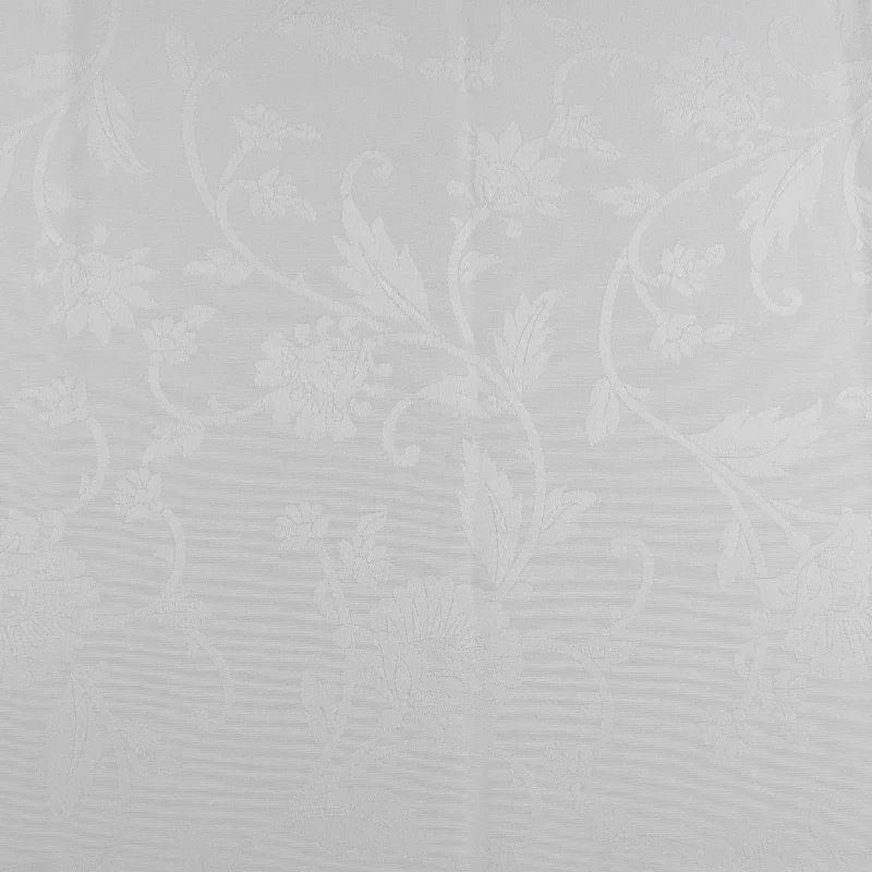 Tablecloth Fabric - Coventry - Floral - White